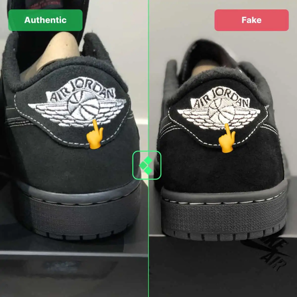 Hinh anh 7: Legit check: Huong dan phan biet mau giay Travis Scott Air Jordan 1 Low Black Phantom that hay gia