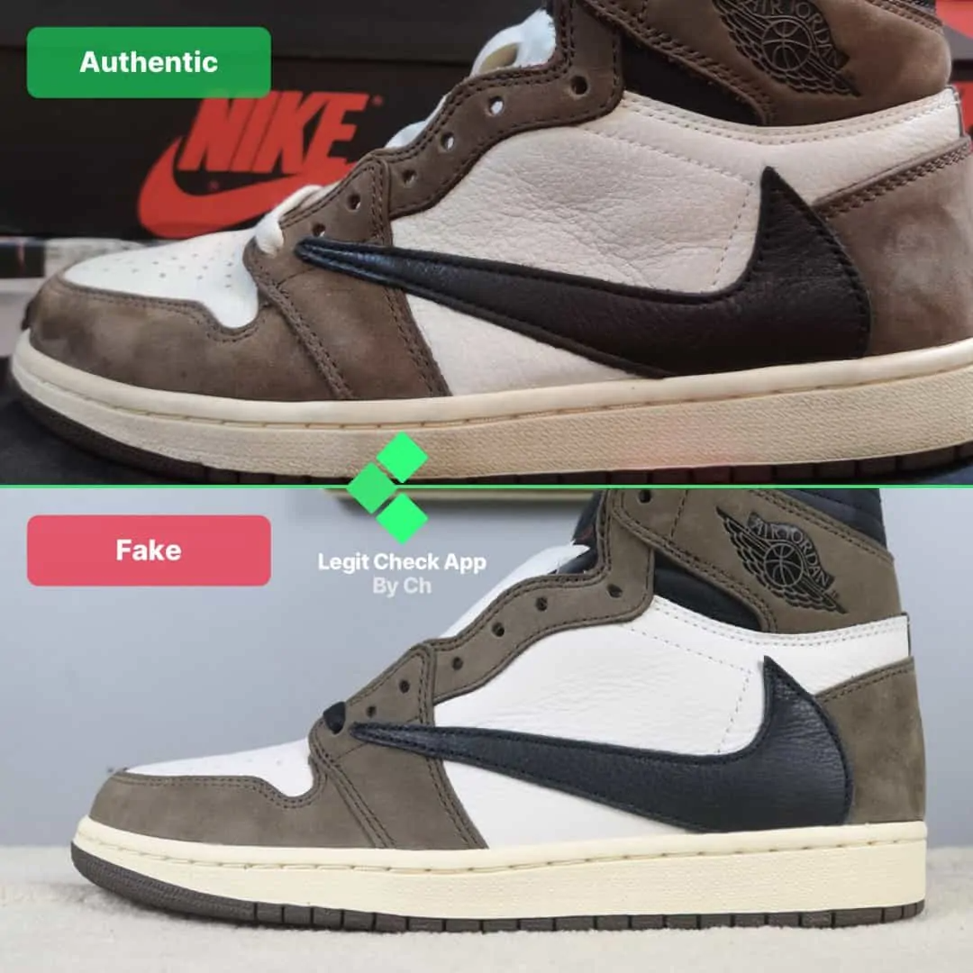 Hinh anh 3: Legitcheck: Huong dan cach phan biet Air Jordan 1 High Travis Scott Real va Fake