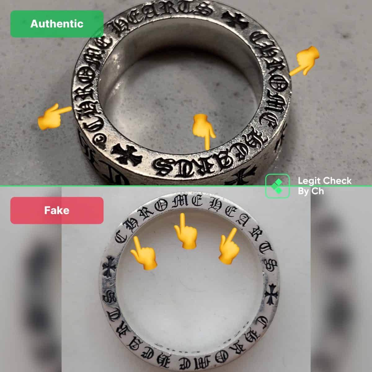 Hinh anh 4: Legitcheck: Cach phan biet Chrome Hearts Ring real va fake?