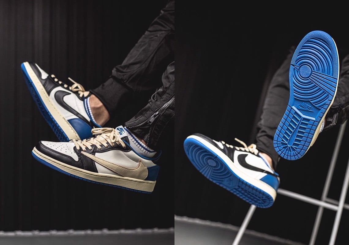 Hinh anh 7: Review giay:Air Jordan 1 Low fragment Travis Scott-Vi vua cua nam 2021