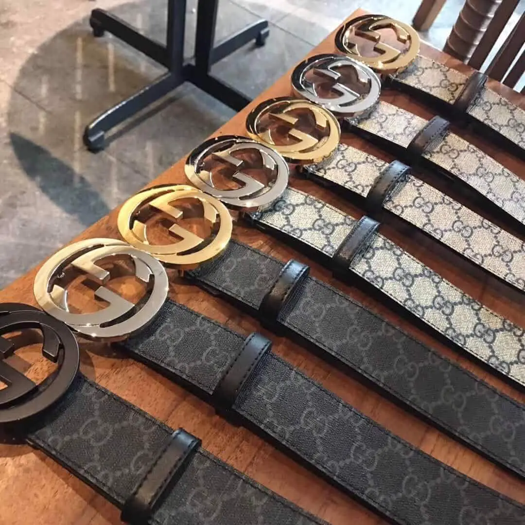 Legitcheck: Cach phan biet Gucci GG Buckle Supreme Belt Real va Fake