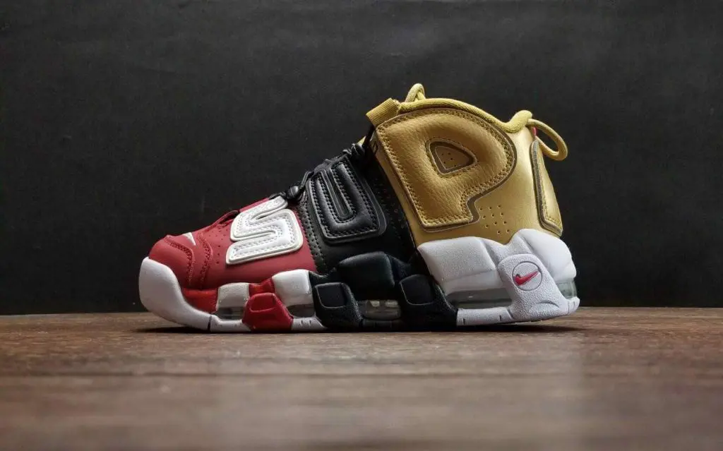 Legitcheck: Cach phan biet Supreme Nike Air More Uptempo Real va Fake