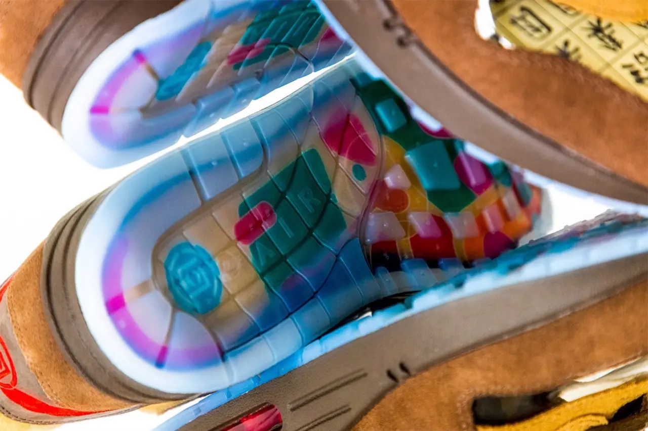 Nike cong bo nhung hinh anh chinh thuc ro net nhat ve doi CLOT x Nike Air Max 1 "Kod Cha"