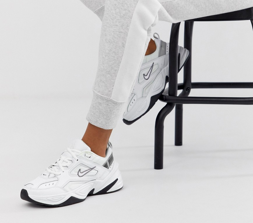 Giày Nike M2K Tekno 'White Grey' Bq3378-100 - Authentic-Shoes