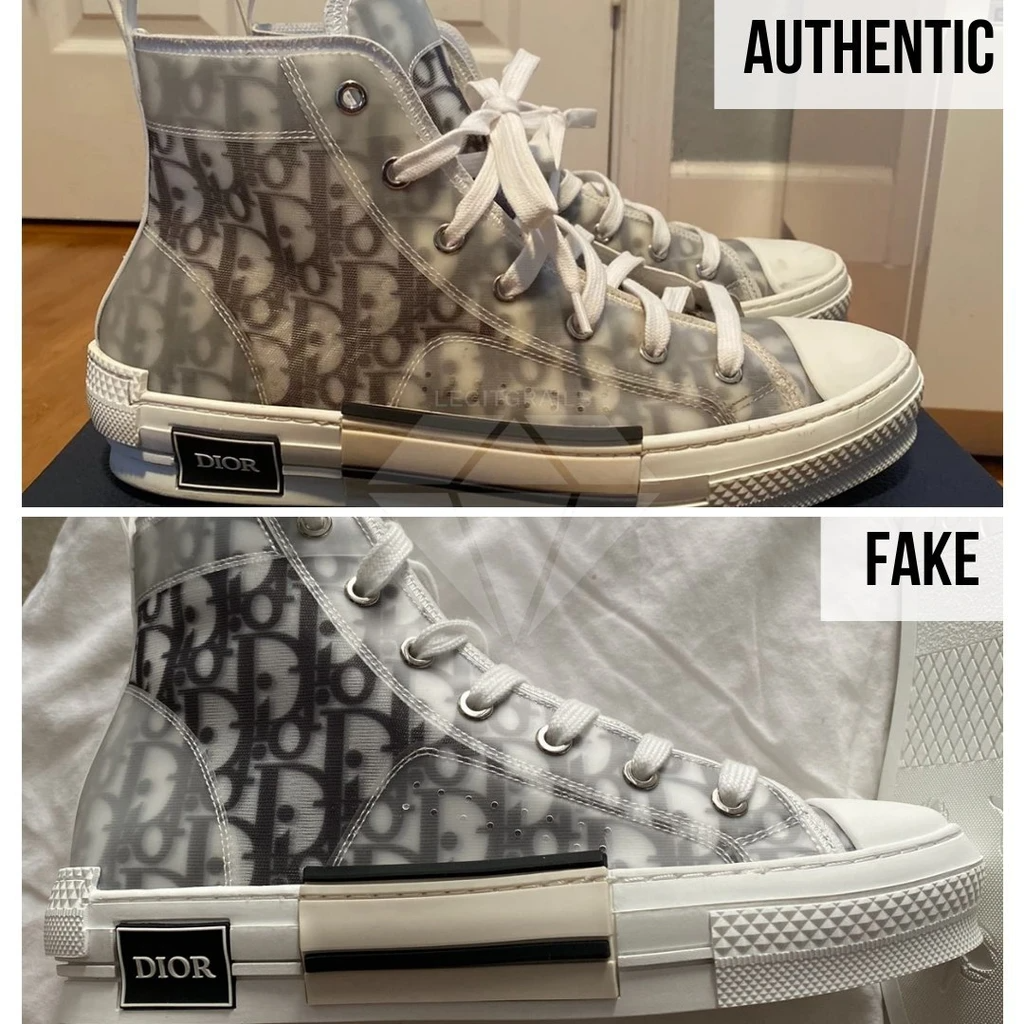 Dior B23 Sneaker Fake vs Real Guide 2023 How Can You Tell if Dior B23 are  Fake  Extrabux
