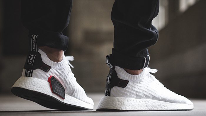 Hinh anh 2: Reviw giay: adidas NMD_R2 Primeknit "White Black" sieu em ai