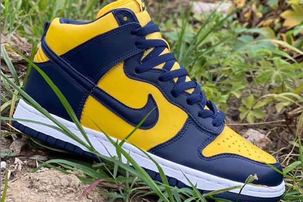 nike dunk high michigan