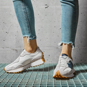 Alternative view of Giày New Balance Wmns 327 'Grey Navy' WS327KB