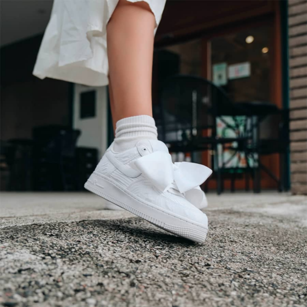 Giày Nike Air Force 1 Low Bow 'White' DV4244-111 - Hình ảnh 5