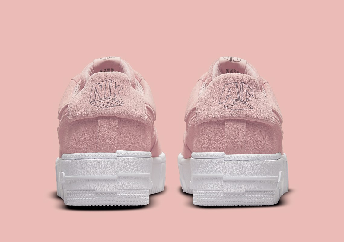 Hinh anh 4: Hinh anh chinh thuc ve phien ban Nike Air Force 1 Suede Pink Pixel