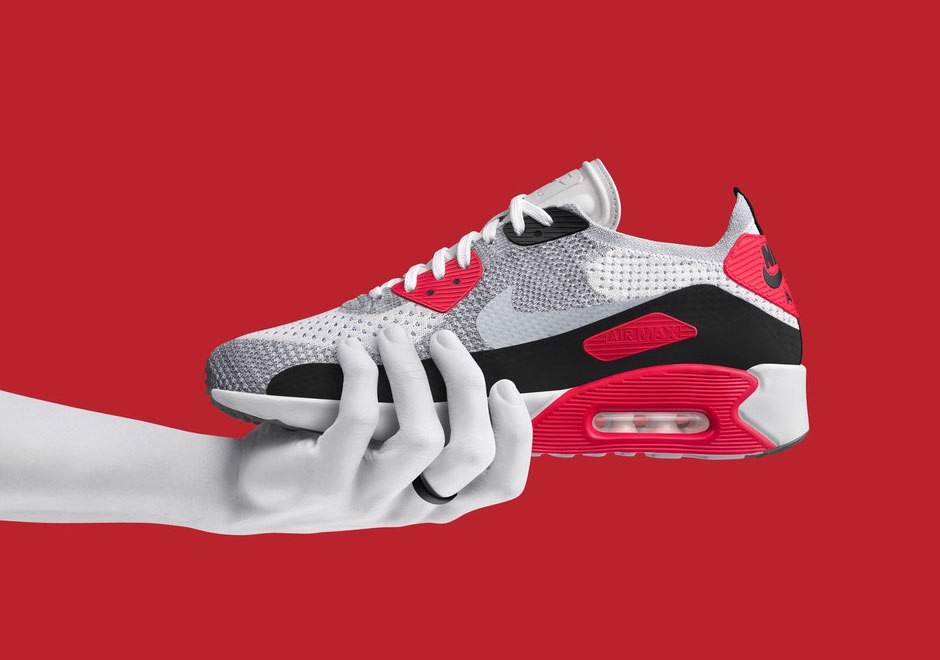 Nike Air Max 90 Knit phối màu Infrared 