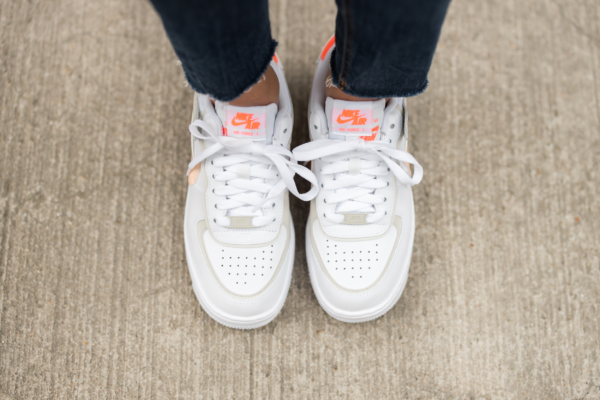 Giày Nike Wmns Air Force 1 Low Shadow 'White Bright Mango' DH3896-100 - Hình ảnh 5