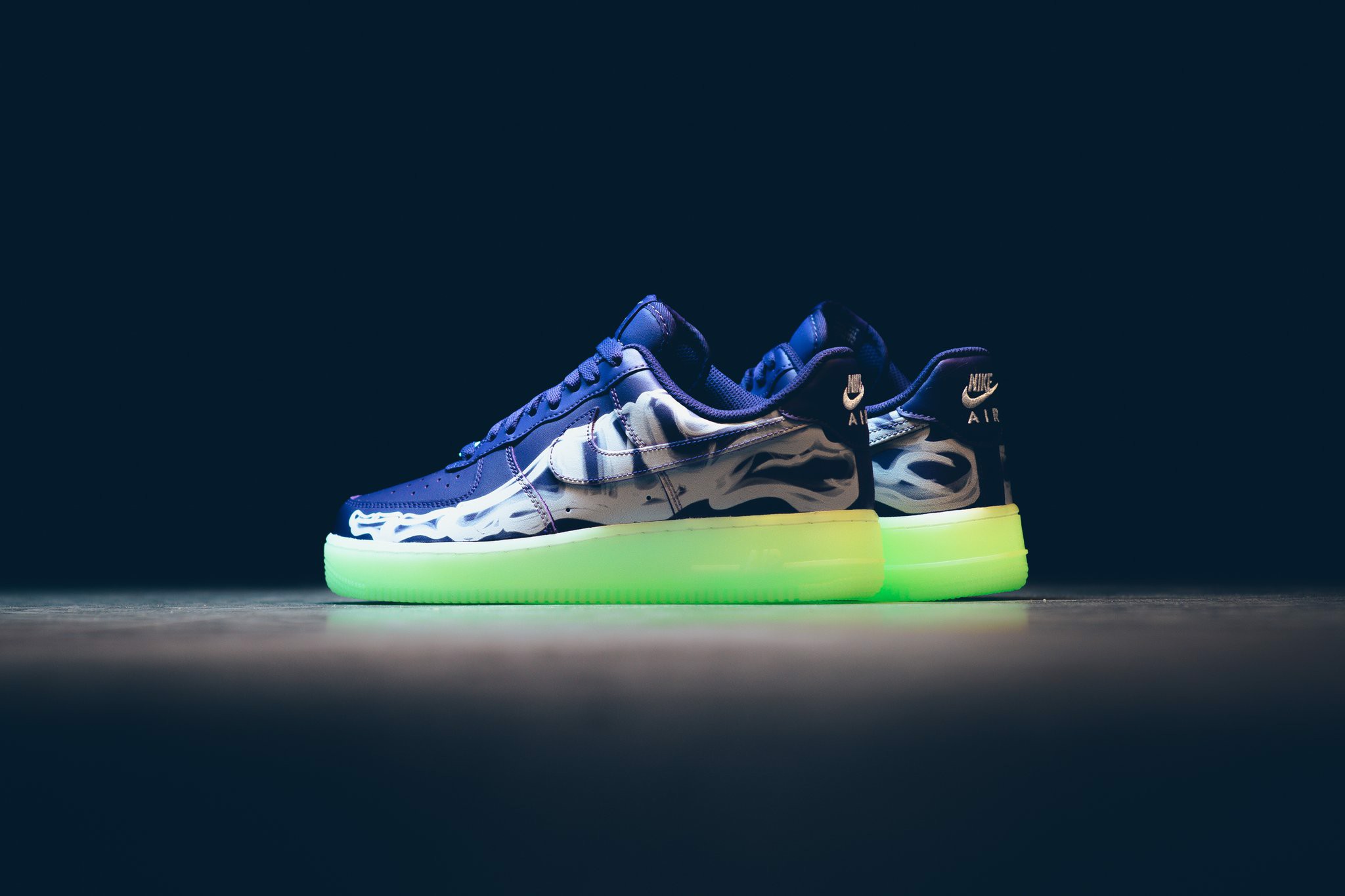 Hinh anh 2: Review giay: Nike Air Force 1 Skeleton Purple-Ma mi va day quyen ru