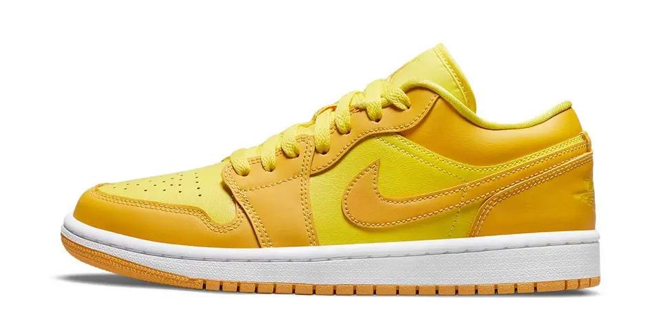 Cam nhan mua he cung Air Jordan 1 Low "Yellow Strike"