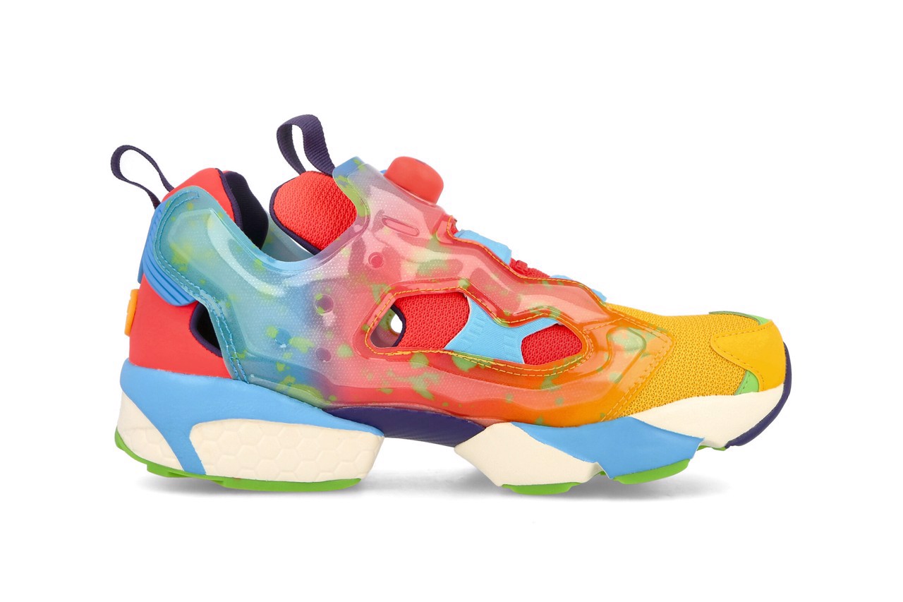 Hinh anh 1: ban ket hop giua Jelly Belly va Reebok tren doi Instapump Fury va Club C Legacy
