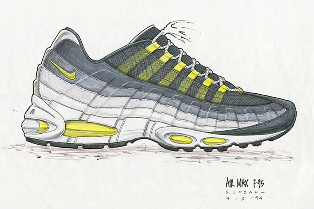 Nike Air Max 95 cung lich su phia sau mot thiet ke huyen thoai
