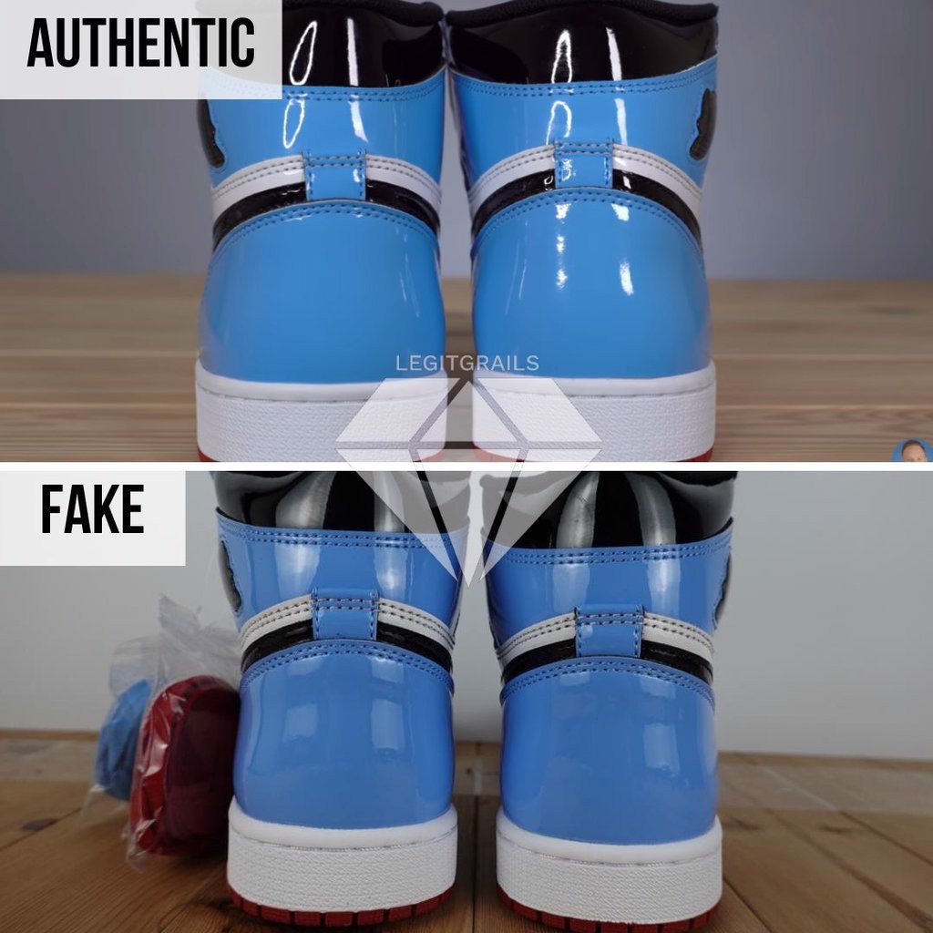 Hinh anh 3: Huong dan cach phan biet Air Jordan 1 UNC Fearless Real va Fake