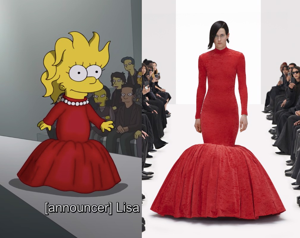 Balenciaga Teams Up With The Simpsons For PFW Show  MILLE