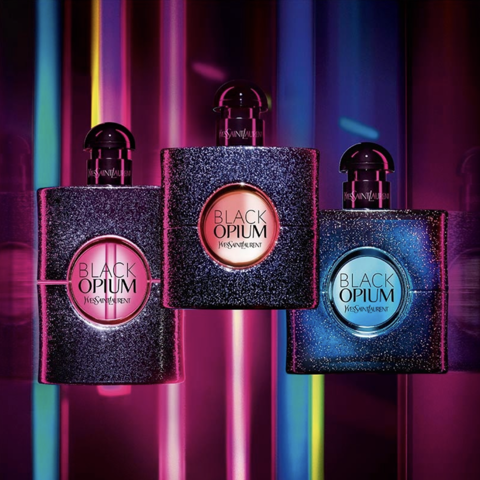 Nuoc hoa Black Opium cung 6 phien ban dang thu nhat tu Saint Laurent