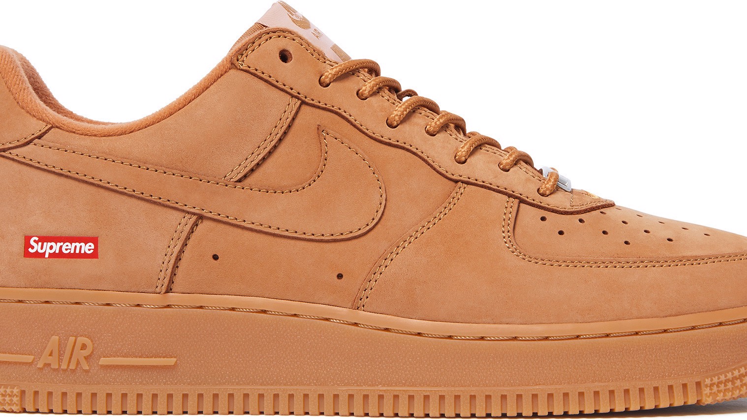 Hinh anh 3: Nhung hinh anh he lo ve Phien ban Supreme x Nike Air Force 1 "Wheat"