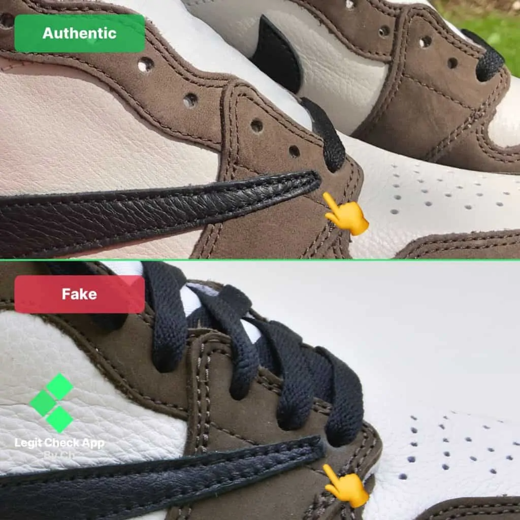 Hinh anh 5: Legitcheck: Huong dan cach phan biet Air Jordan 1 High Travis Scott Real va Fake