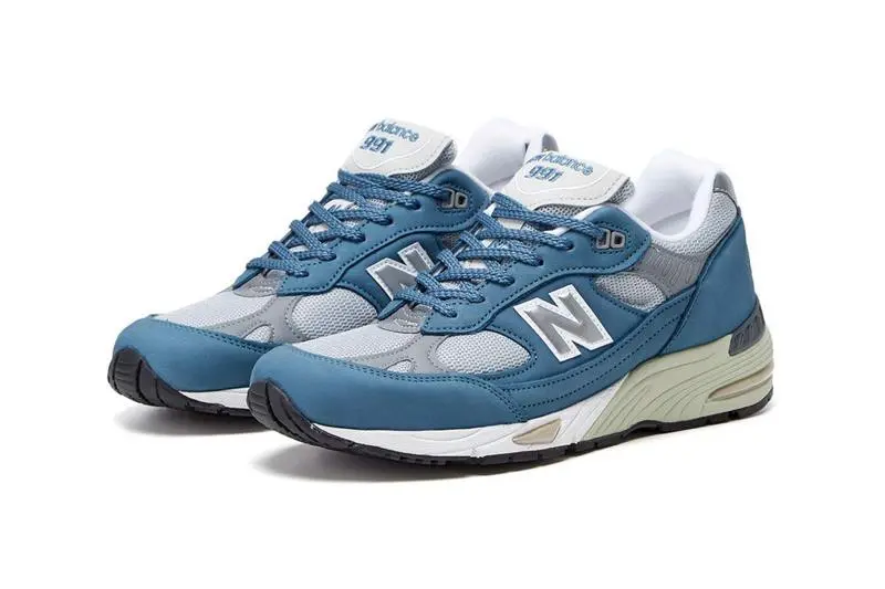 New Balance ra mat 991 "Blue/Grey" nhan dip 20 nam ki niem thiet ke