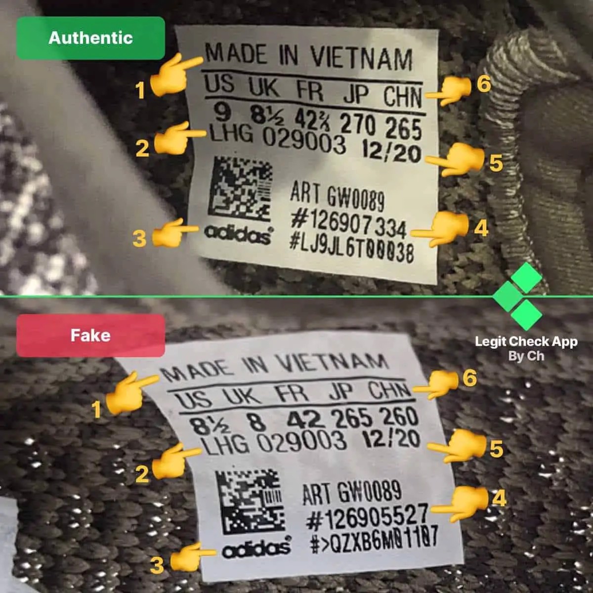 Hinh anh 3: Legitcheck: Huong dan cach phan biet Yeezy Boost 350 V2 Ash Stone Real va Fake