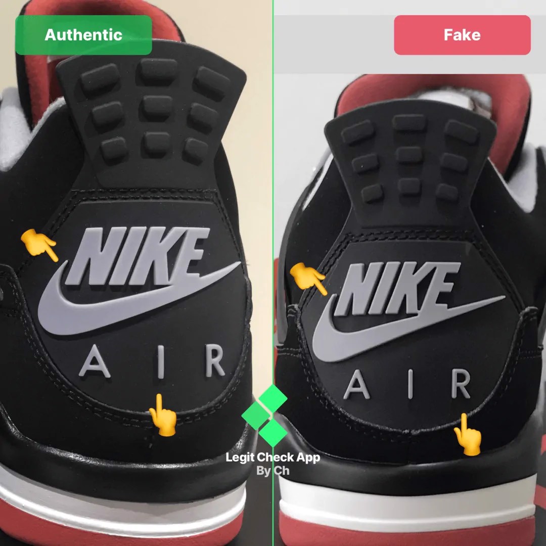 Legitcheck Hướng dẫn cách phân biệt Air Jordan 4 Bred Real Vs Fake