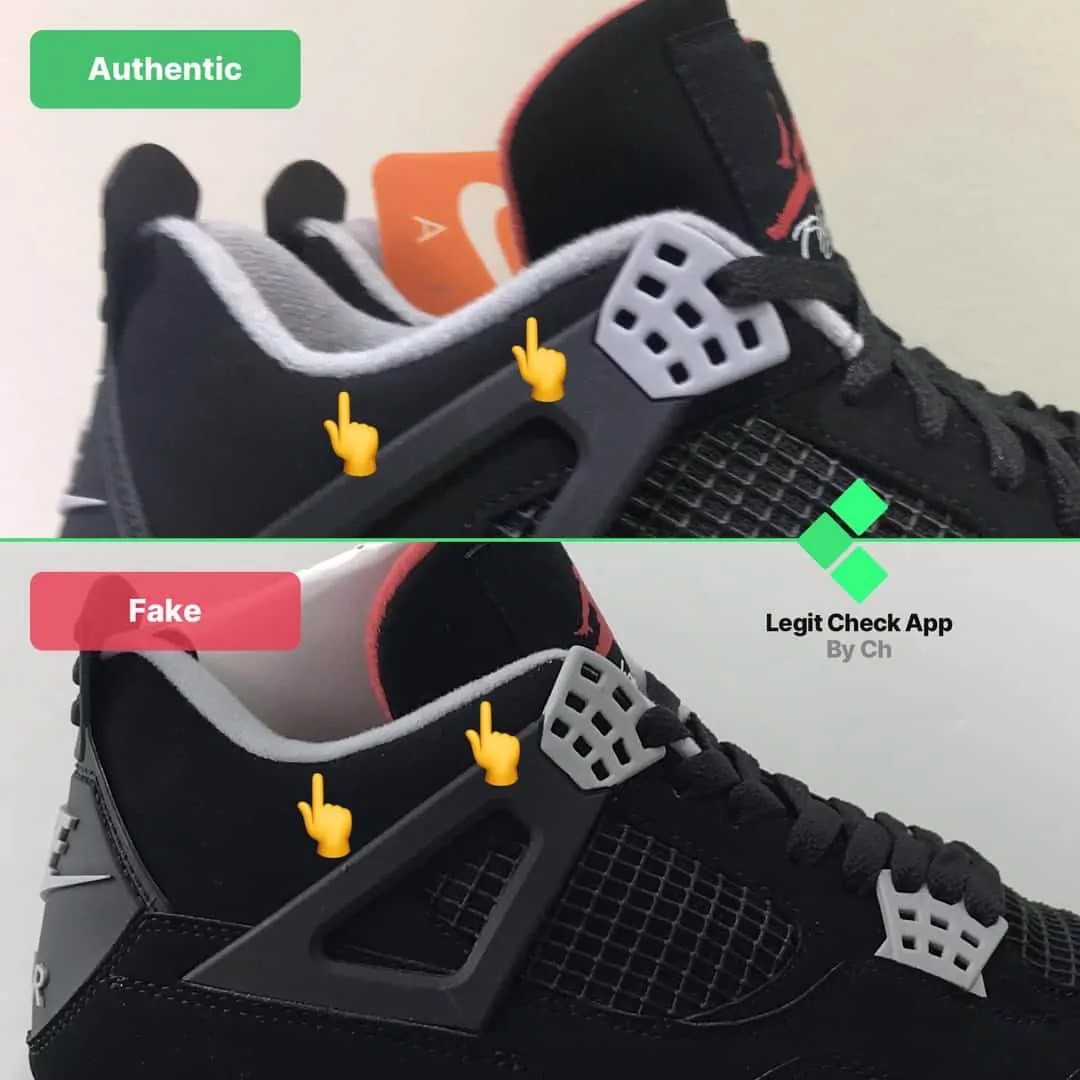 Hinh anh 5: Legitcheck: Huong dan cach phan biet Air Jordan 4 Bred Real Vs Fake