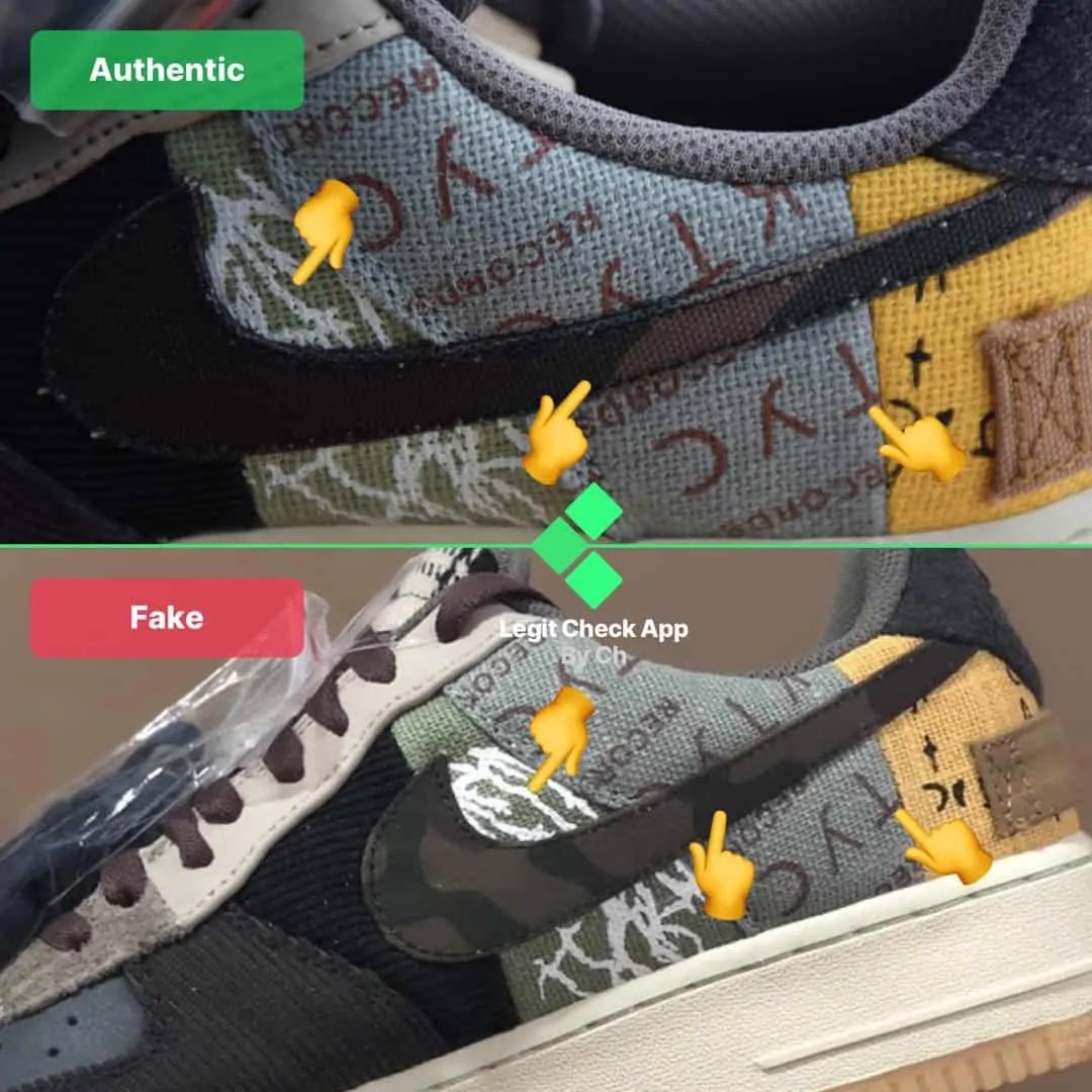 Hinh anh 3: Legitcheck: Cach phan biet Air Force 1 Cactus Jack real va fake