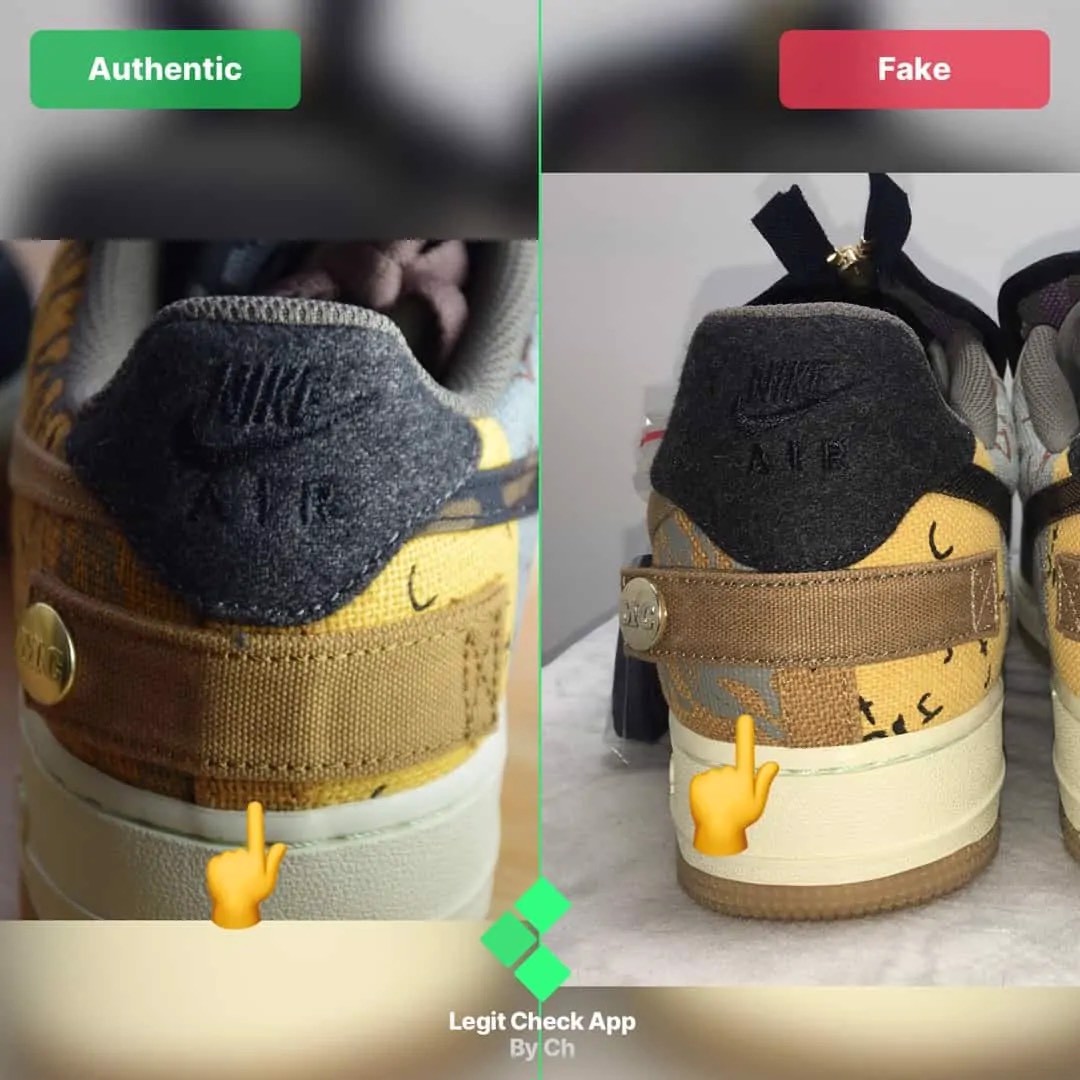 Hinh anh 5: Legitcheck: Cach phan biet Air Force 1 Cactus Jack real va fake