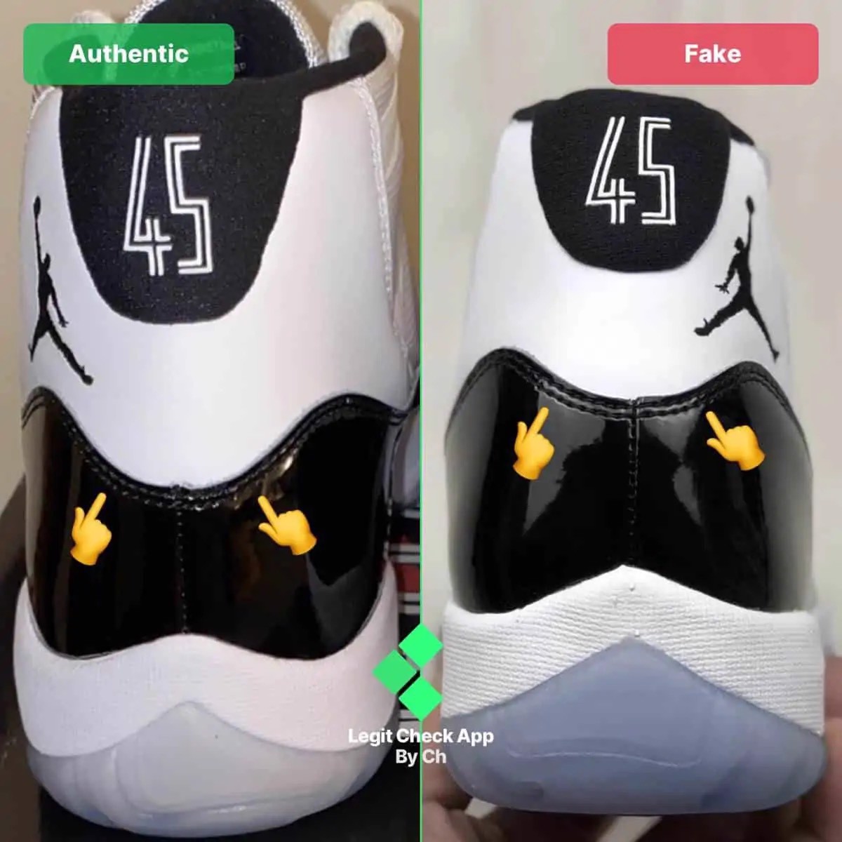 Hinh anh 4: Legitcheck: Cach phan biet Air Jordan 11 Concord real va fake