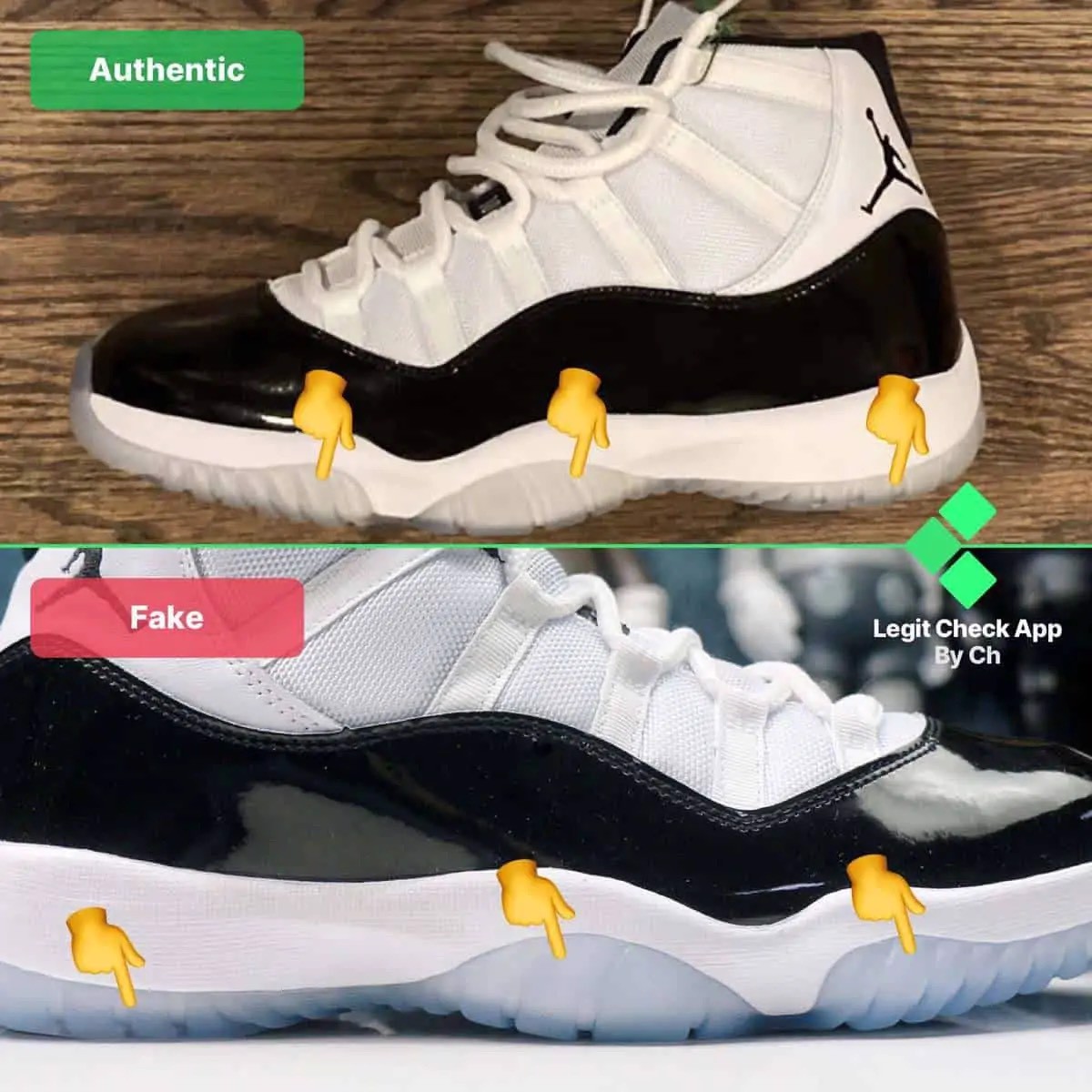 Hinh anh 7: Legitcheck: Cach phan biet Air Jordan 11 Concord real va fake