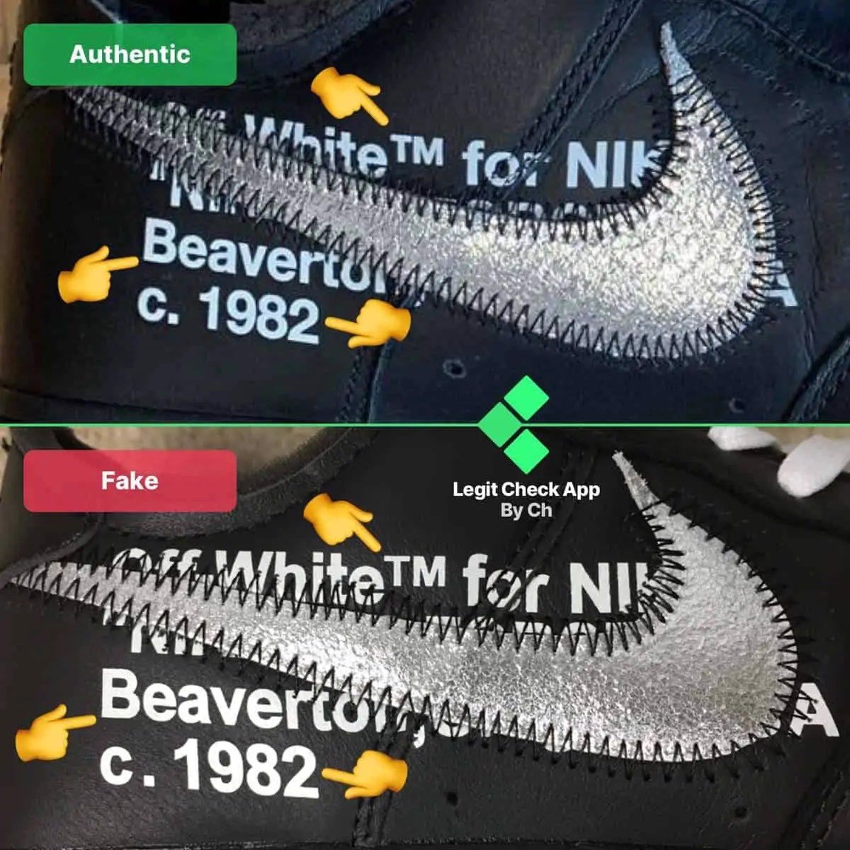 Hinh anh 2: Legitcheck: Cach phan biet Nike x Off-White Air Force 1 MoMa real va fake