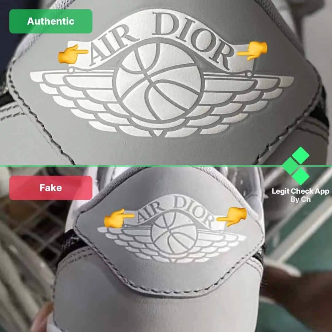 The size of the Swoosh logo 2  Air jordan 1 dior Air jordans Jordan 1  dior