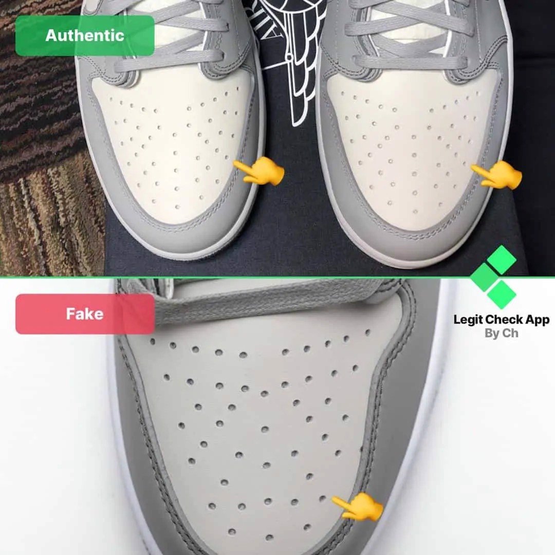 Legitcheck Cách phân biệt Dior Air Jordan 1 Low Real và Fake   AuthenticShoes