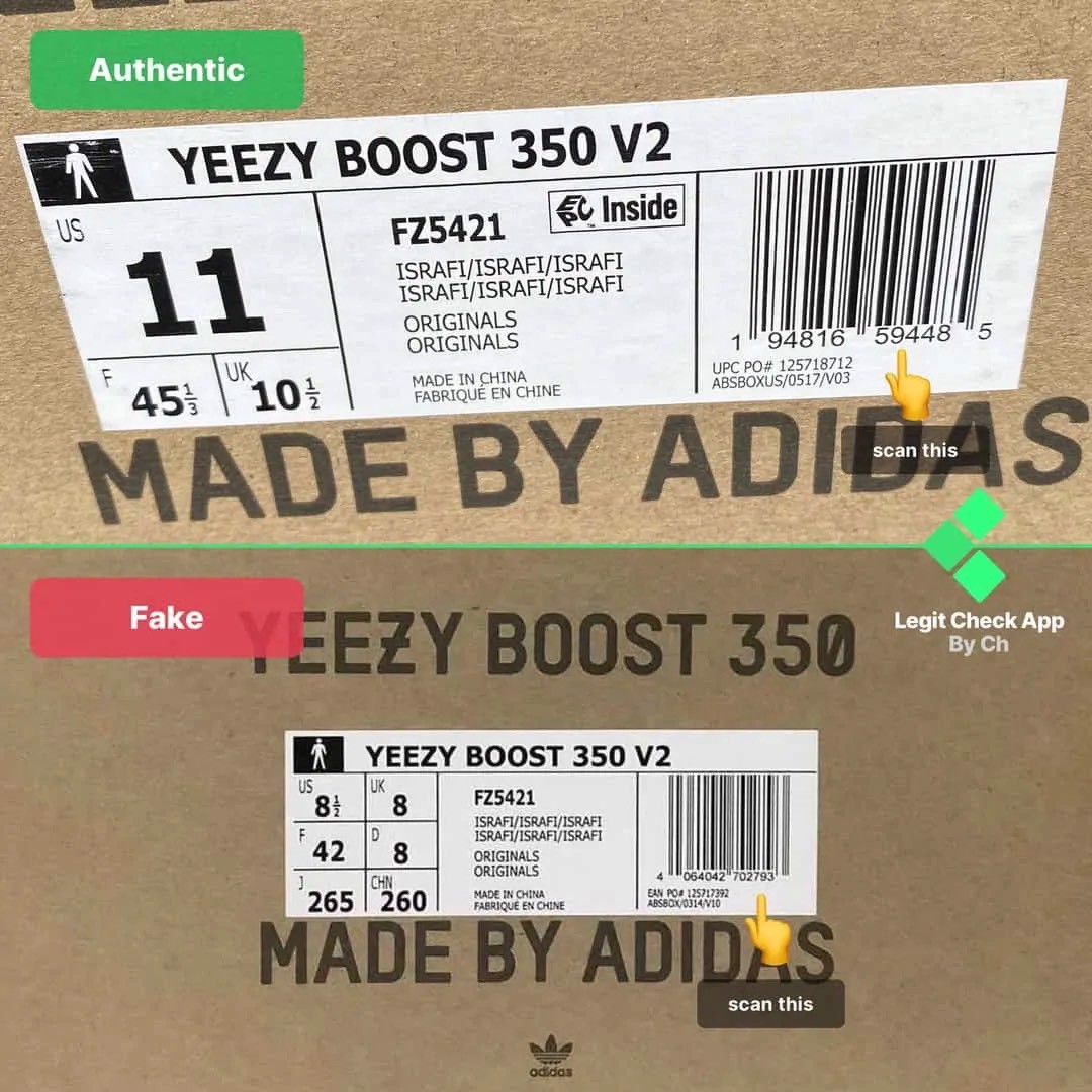 Legitcheck: Cách Phân Biệt Yeezy Boost 350 V2 Israfil Real Và Fake -  Authentic-Shoes