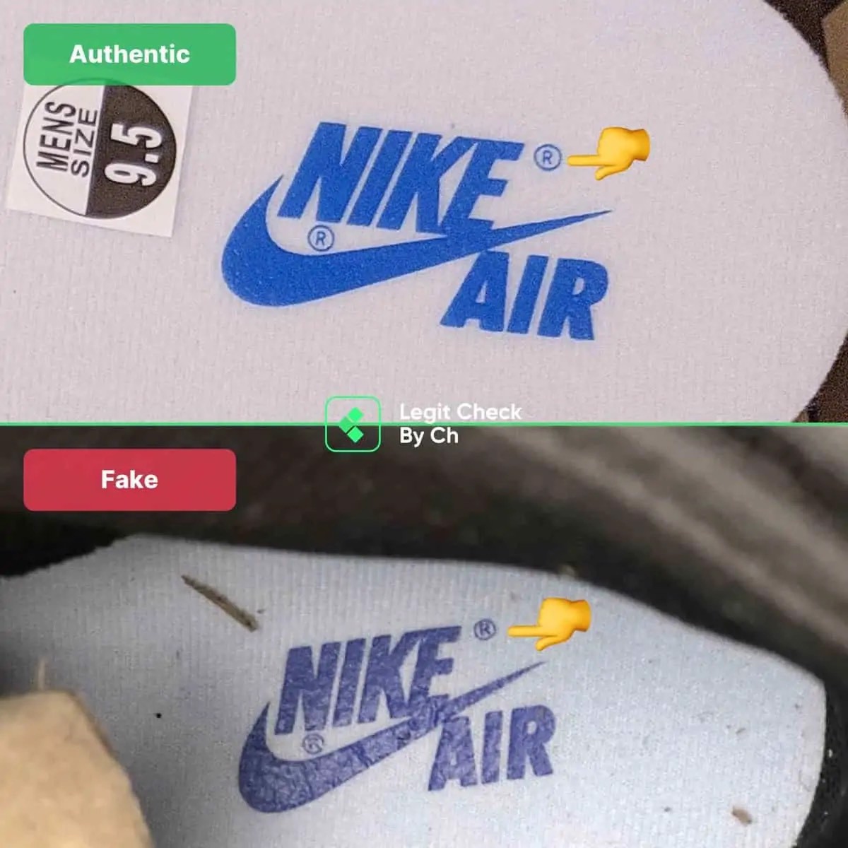 Hinh anh 14: Lam the nao de ban phan biet Fragment x Travis Scott x Air Jordan 1 Retro High Real va Fake