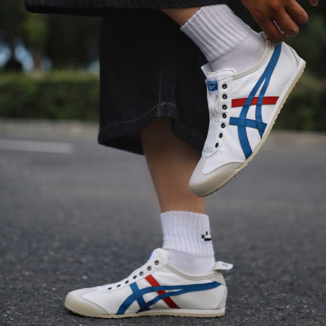Alternative view of Giày Onitsuka Tiger Mexico 66 'White Tricolor' 1183A360-121