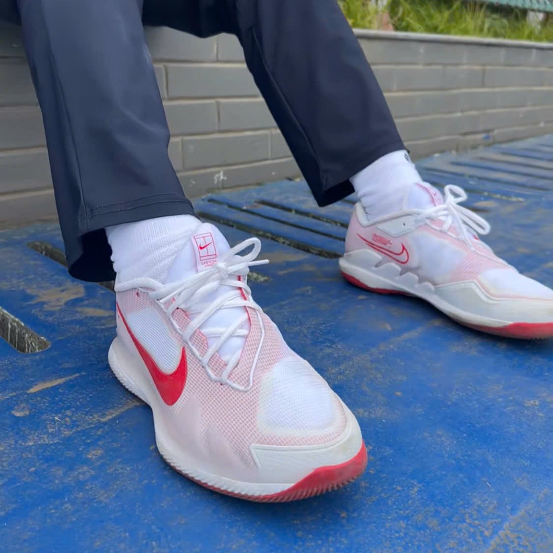 Alternative view of Giày Tennis Nike Air Zoom Vapor Pro 'White Red' CZ0220-177