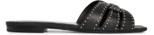 Dep Saint Laurent Tribute Mule Slippers 'Black' 688670-AAAHQ-1000