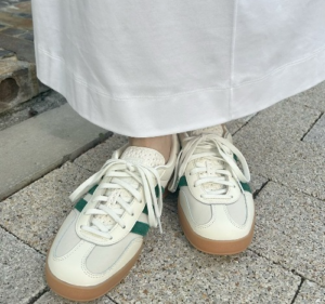 Giay Adidas Gazelle Indoor 'Off White Dark Green White' ID2567