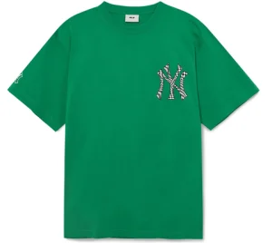 Ao MLB Checkerboard Logo Overfit New York Yankees 'Paisley Green' 3ATSO0233-50GND