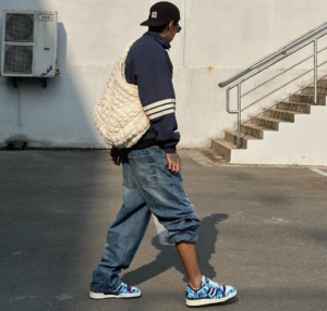 Giay Adidas Forum Low 84 x BAPE '30th Anniversary Blue' ID4772