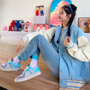 Giay Rick and Morty x Asics Court-MZ 'Blue Purple' 1203A197-250