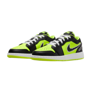 Giay Nike Air Jordan 1 Low SE 'Black Cat Volt' DX6666-701