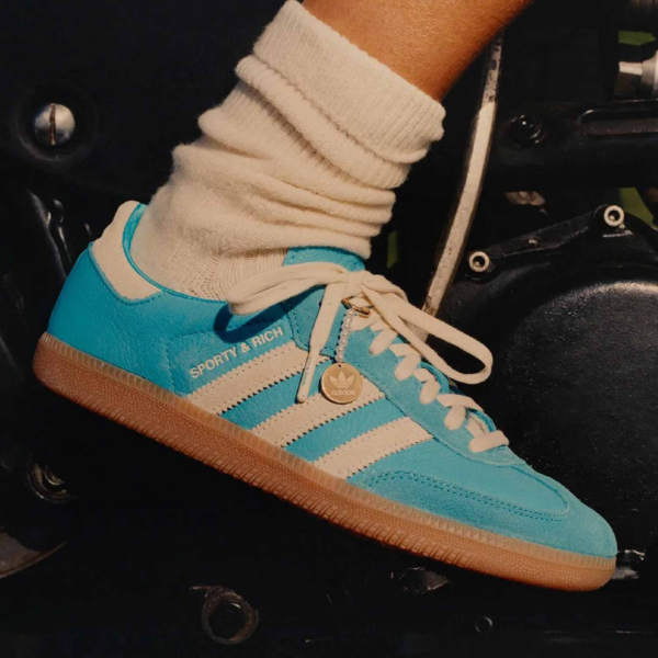 Giày Adidas Sporty & Rich x Samba OG 'Blue Rush' IE6975 - Hình ảnh 2