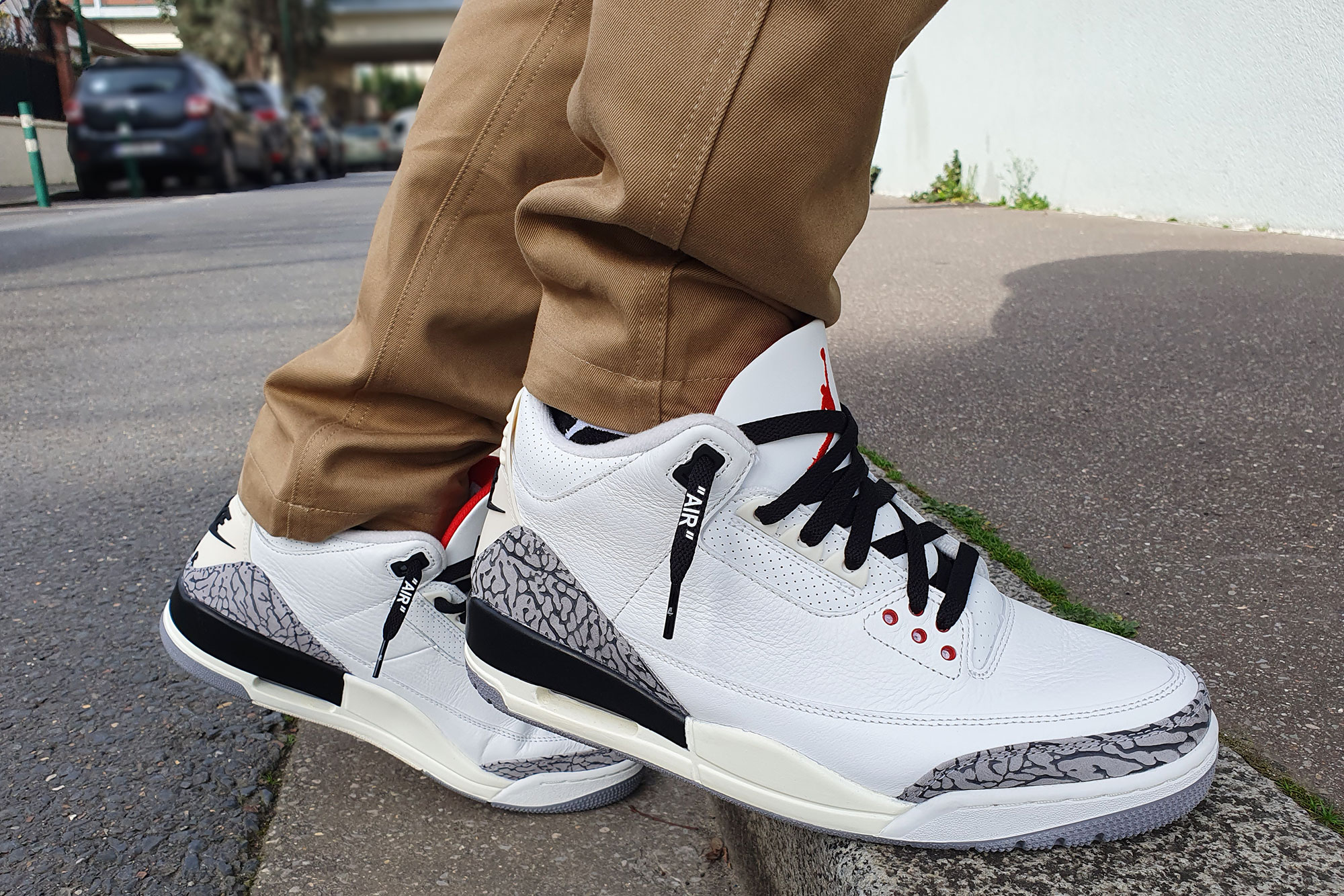 jordan 3 on feet