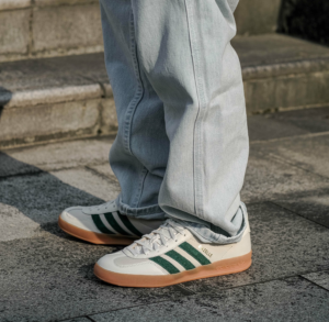 Giay Adidas Gazelle Indoor 'Off White Dark Green White' ID2567