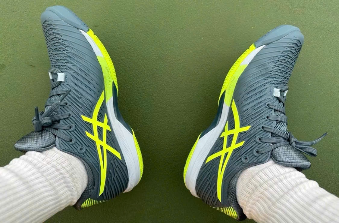 Alternative view of Giày Asics Solution Speed FF 'Steel Blue Green' 1041A182-402